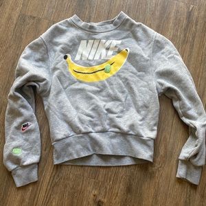 Nike XS banana sweatshirt